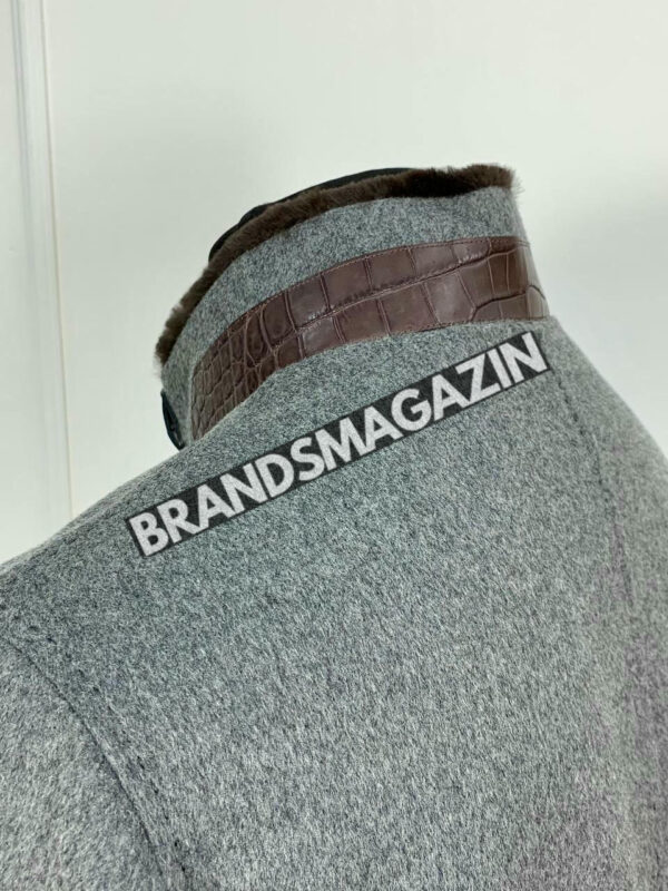 Куртка Brunello Cucinelli вставки из кожи крокодила BM46922563677 5