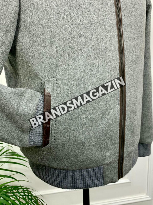 Куртка Brunello Cucinelli вставки из кожи крокодила BM46922563677 6