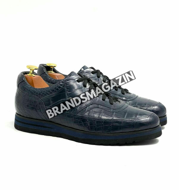 Сникеры Zilli из кожи крокодила BM71288277 3