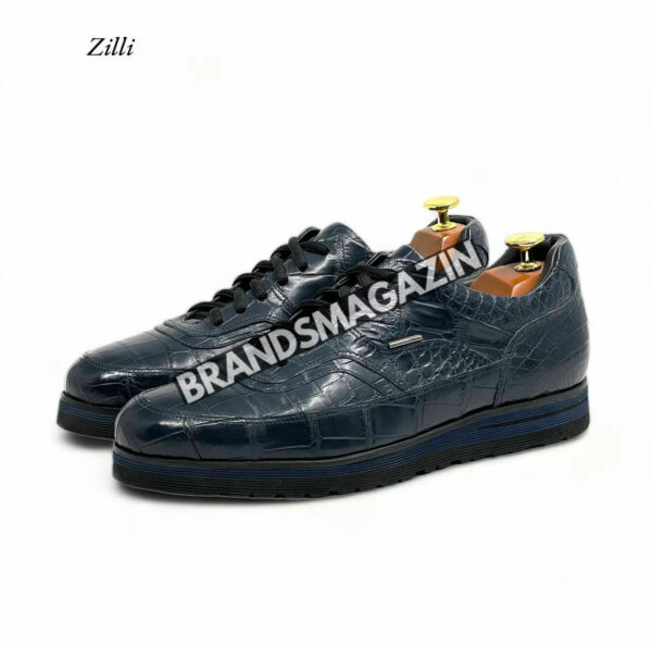 Сникеры Zilli из кожи крокодила BM71288277 4