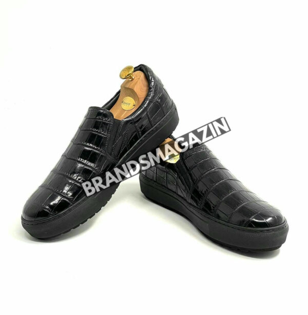 Слипоны Zilli из кожи крокодила BM7450977 5