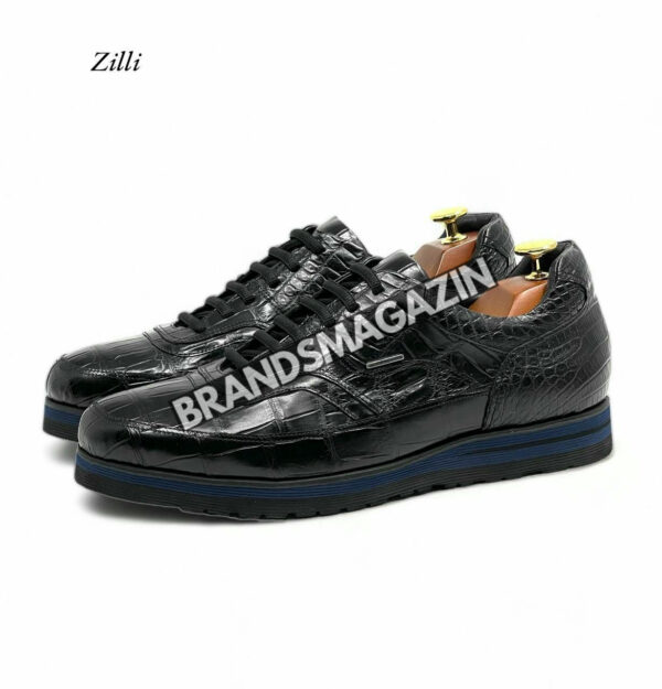 Сникеры Zilli из кожи крокодила BM7451577 4