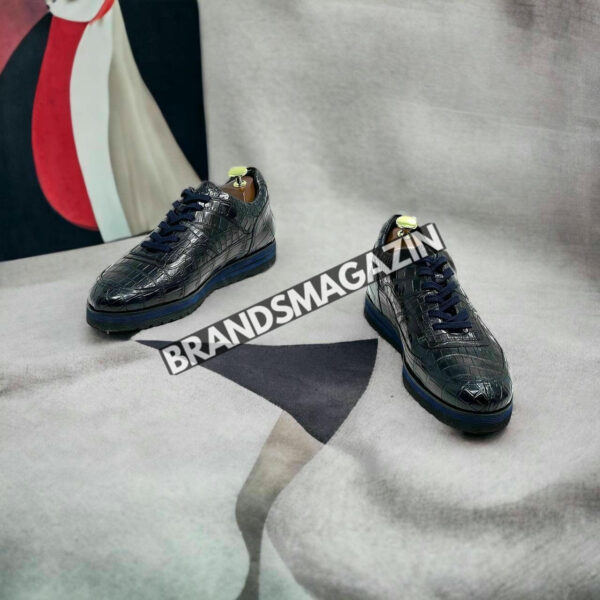 Сникеры Zilli из кожи крокодила BM7452177