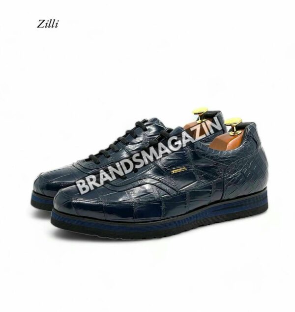 Сникеры Zilli из кожи крокодила BM71288977 4