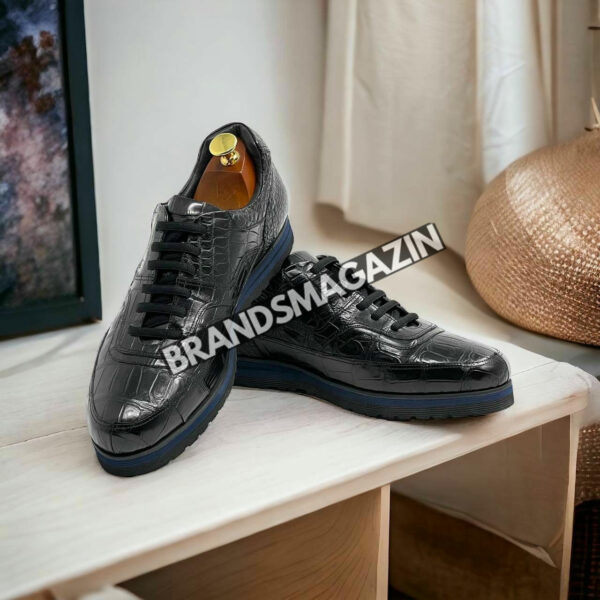 Сникеры Zilli из кожи крокодила BM7451577