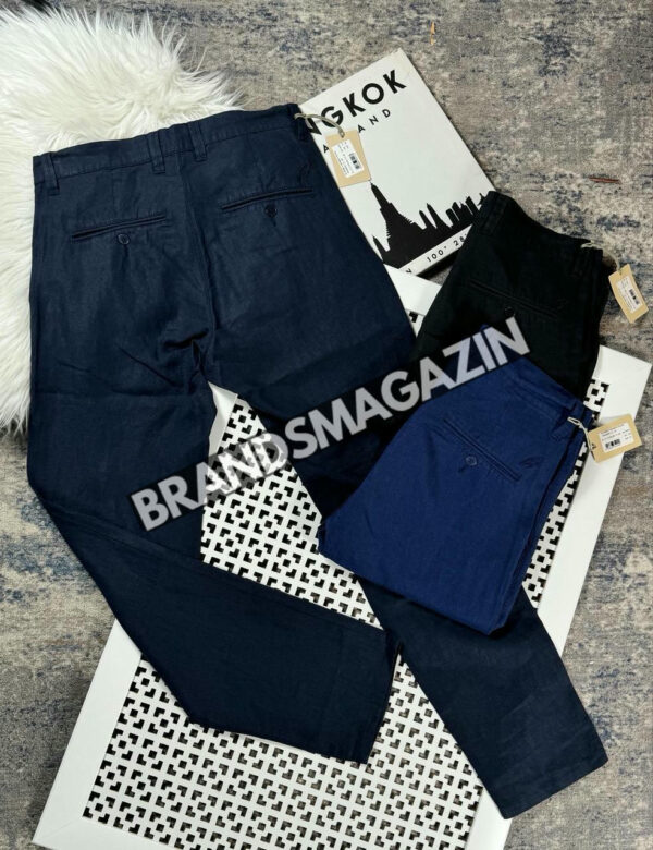Льняные брюки Brioni BM70594277 2
