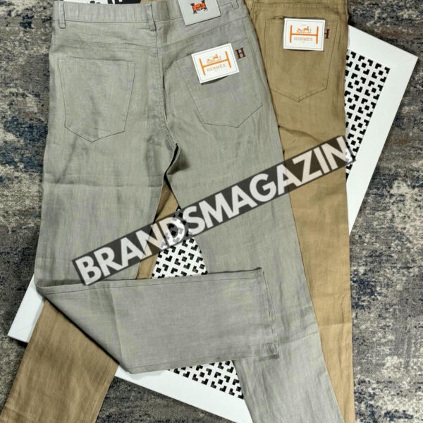 Льняные брюки Hermes BM70593277