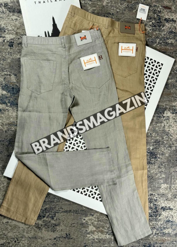 Льняные брюки Hermes BM70593277