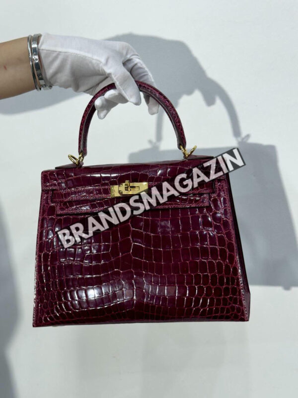 Сумка Hermes из кожи крокодила 25 см BM46622526777 2