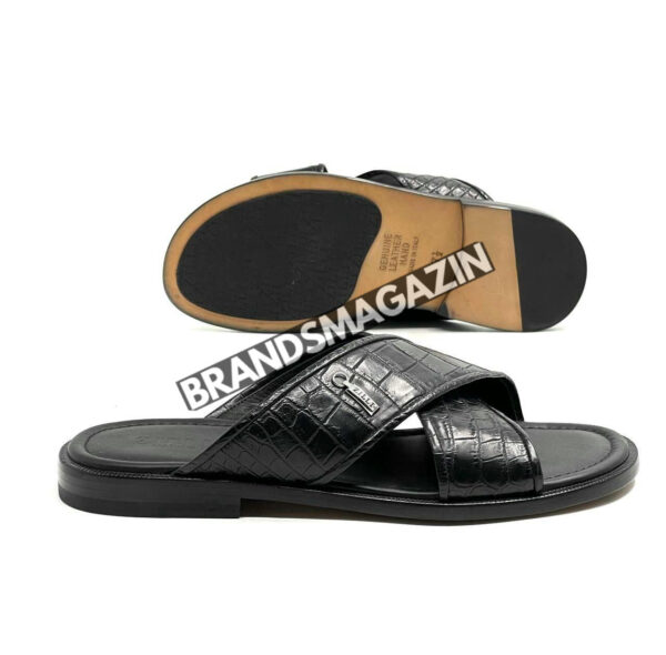 Шлепанцы Zilli из кожи крокодила BM69648177 2