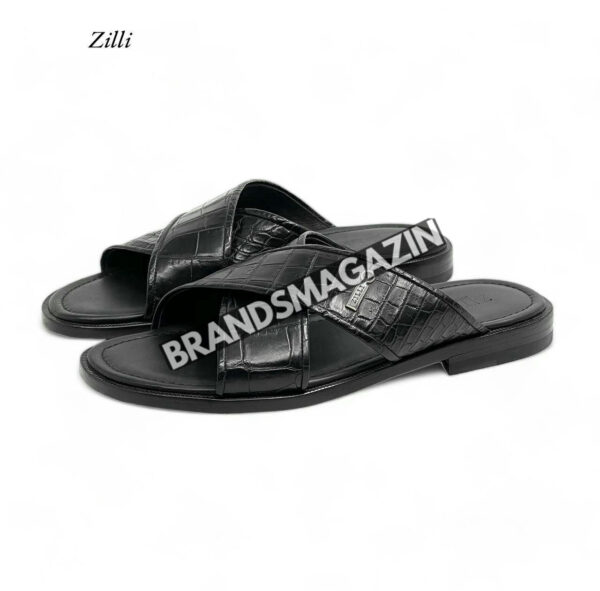Шлепанцы Zilli из кожи крокодила BM69648177 4
