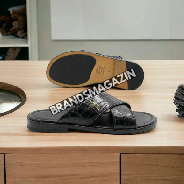 Шлепанцы Zilli из кожи крокодила BM7449777
