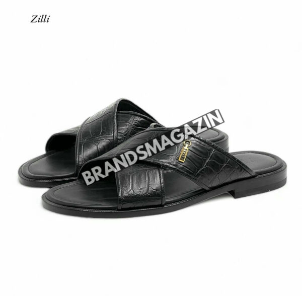 Шлепанцы Zilli из кожи крокодила BM7449777 4