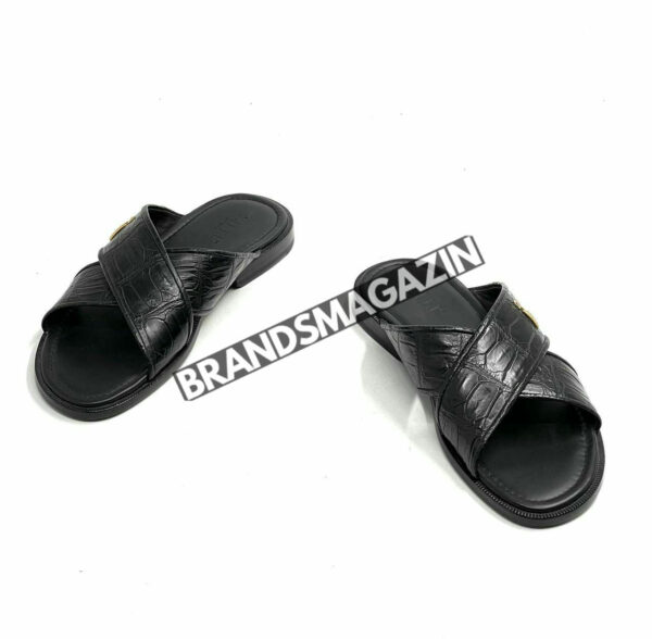 Шлепанцы Zilli из кожи крокодила BM7449777 2