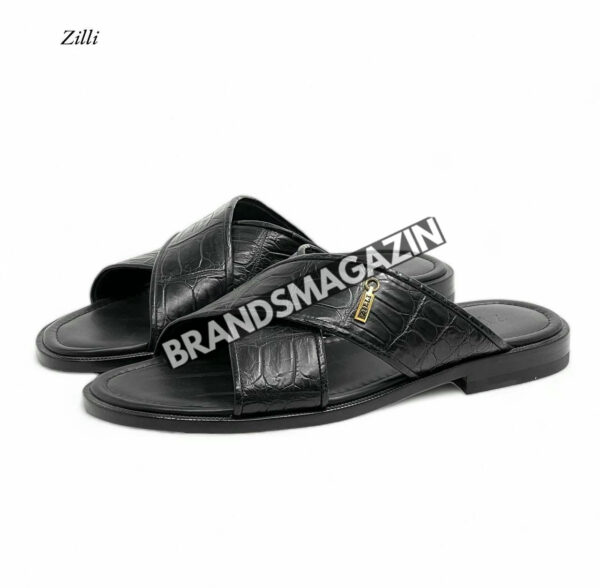 Шлепанцы Zilli из кожи крокодила BM7450377