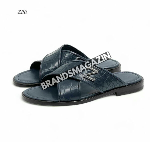 Шлепанцы Zilli из кожи крокодила BM7450477