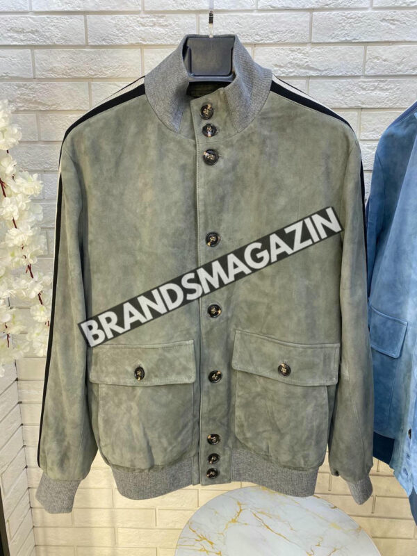 Замшевый бомер Kiton BM46352632577 3