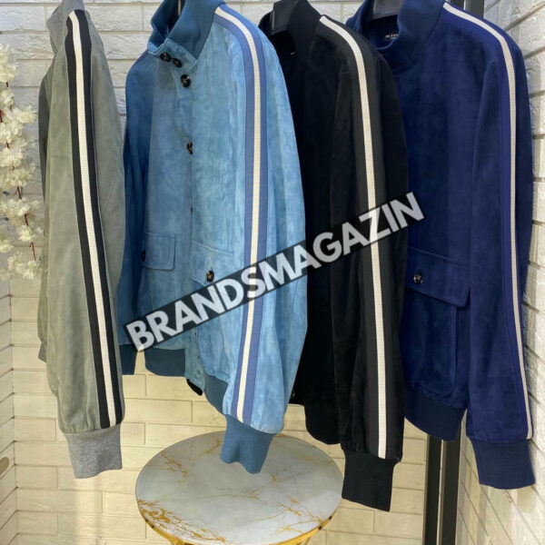 Замшевый бомер Kiton BM46352632577