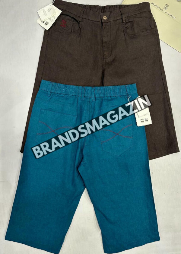 Льняные шорты Brunello Cucinelli BM72150777