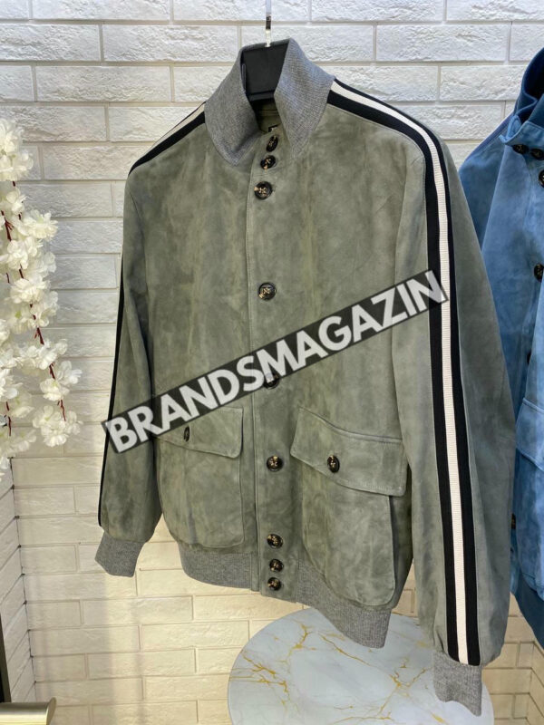 Замшевый бомер Kiton BM46352632577 5