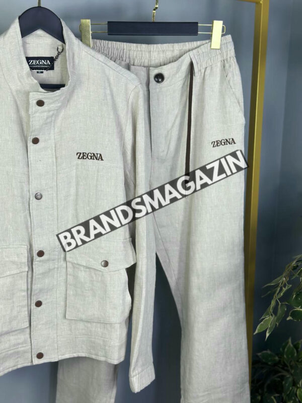 Льняной костюм Zegna BM70657977 3