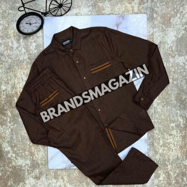 Льняной костюм Zegna BM71569077