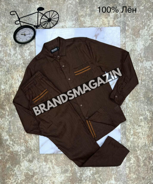 Льняной костюм Zegna BM71569077 Льняной костюм Zegna BM71569077