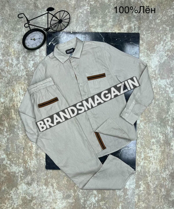 Льняной костюм Zegna BM71569177 Льняной костюм Zegna BM71569177