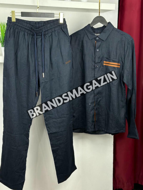 Льняной костюм Zegna BM71569477