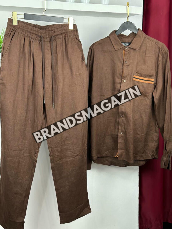 Льняной костюм Zegna BM71569577
