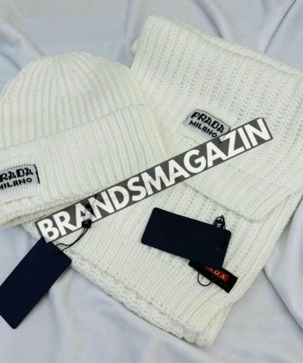 Комплект шапка и шарф Prada BM46385201277 Комплект шапка и шарф Prada BM46385201277
