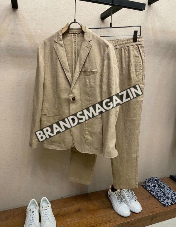 Льняной костюм Zegna BM71927277