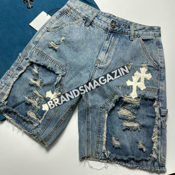 Джинсовые шорты Chrome Hearts BM45766192477