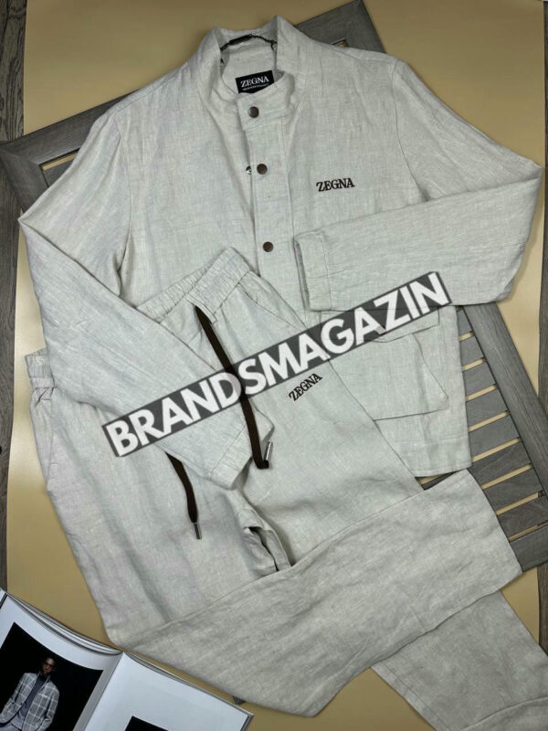 Льняной костюм Zegna BM72121377