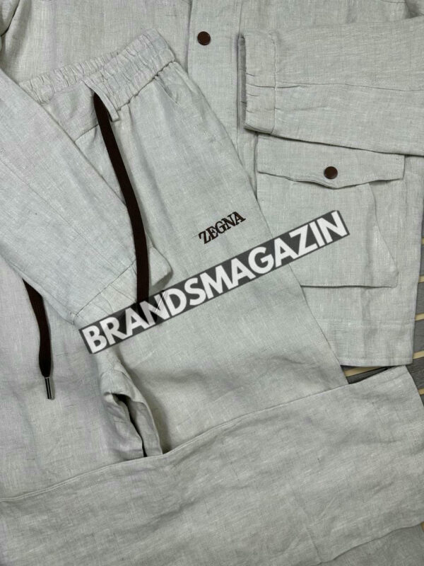 Льняной костюм Zegna BM72121377 3