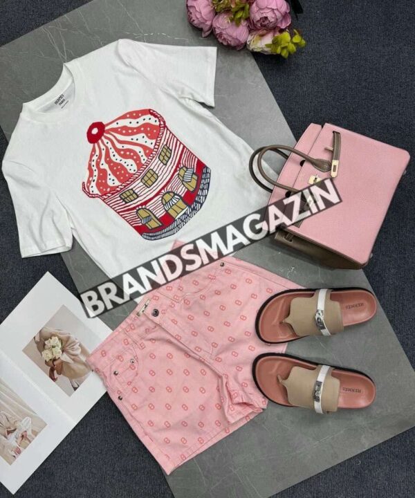 Футболка Hermes BM46383615977 Футболка Hermes BM46383615977