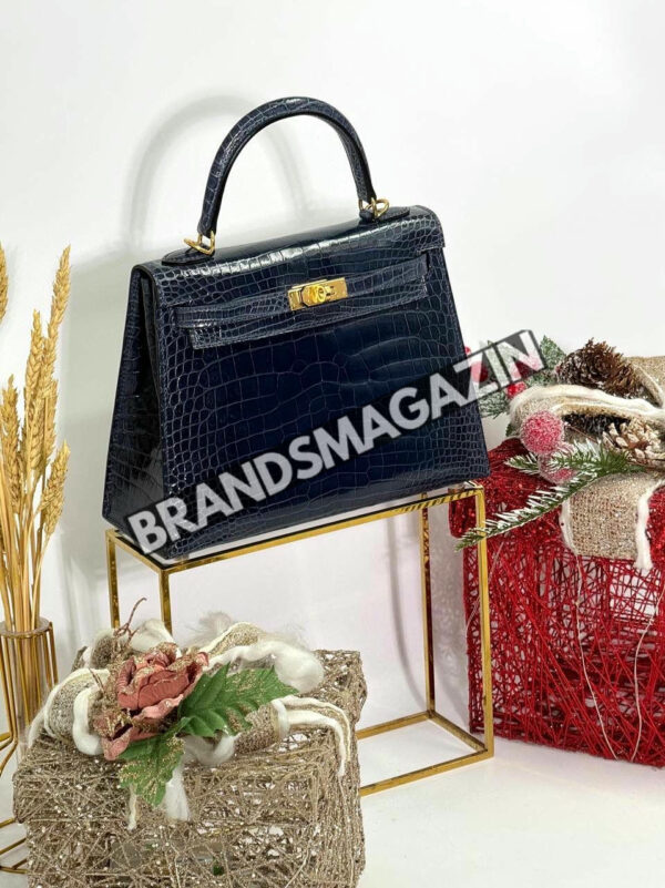 Сумка Hermes из кожи крокодила 25 см BM47058073177 4