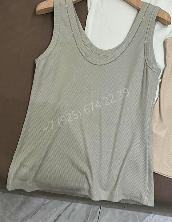 Майка Brunello Cucinelli BM69354477 Майка Brunello Cucinelli BM69354477