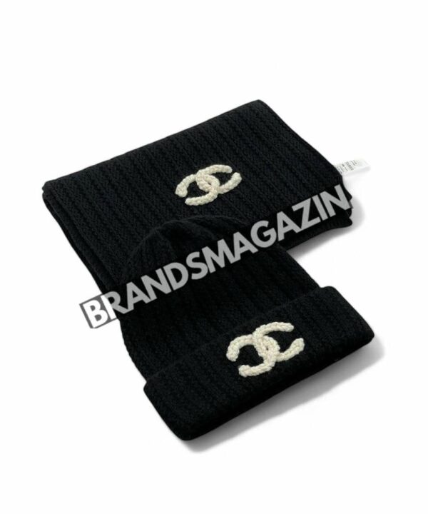 Комплект Chanel (шапка + шарф) BM46639058277 Комплект Chanel (шапка + шарф) BM46639058277