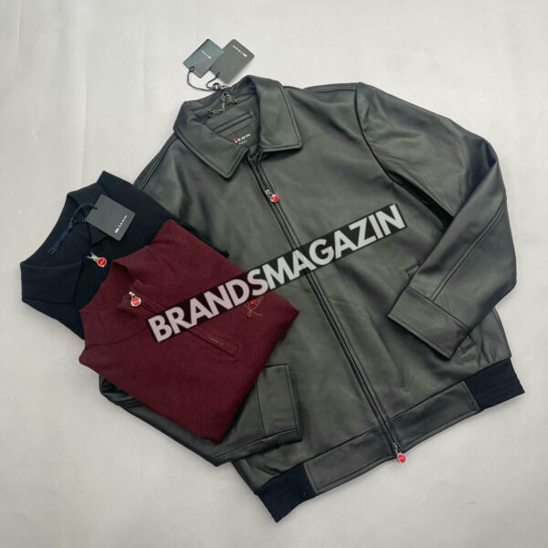 Кожаная куртка Kiton BM46465234777