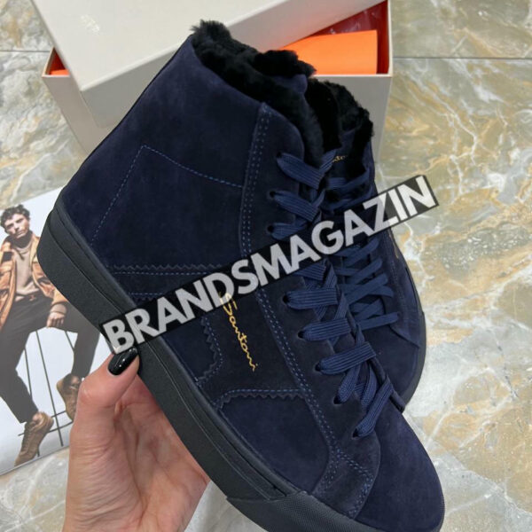 Высокие кеды Santoni BM46944276877