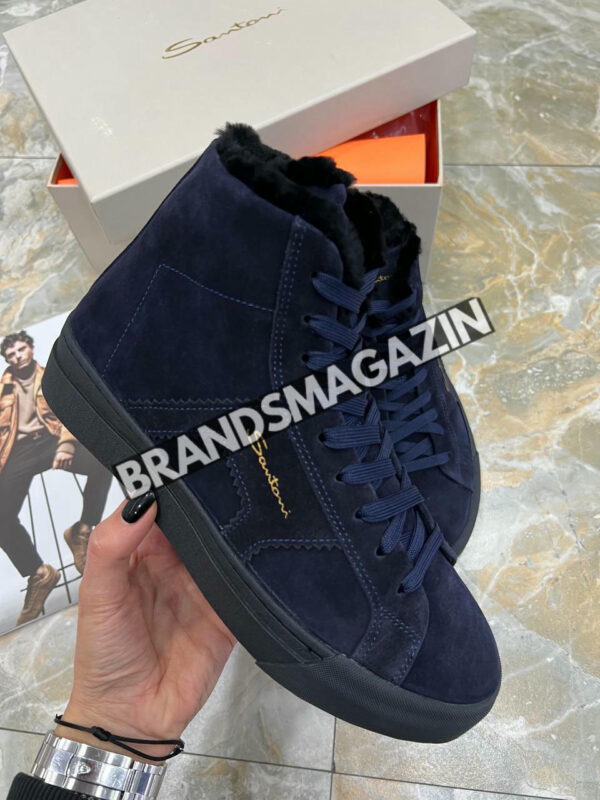 Высокие кеды Santoni BM46944276877