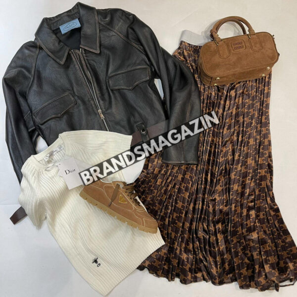 Кожаная куртка Prada BM46113532077