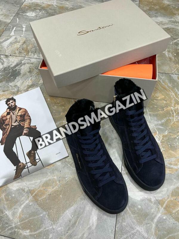 Высокие кеды Santoni BM46944276877 3