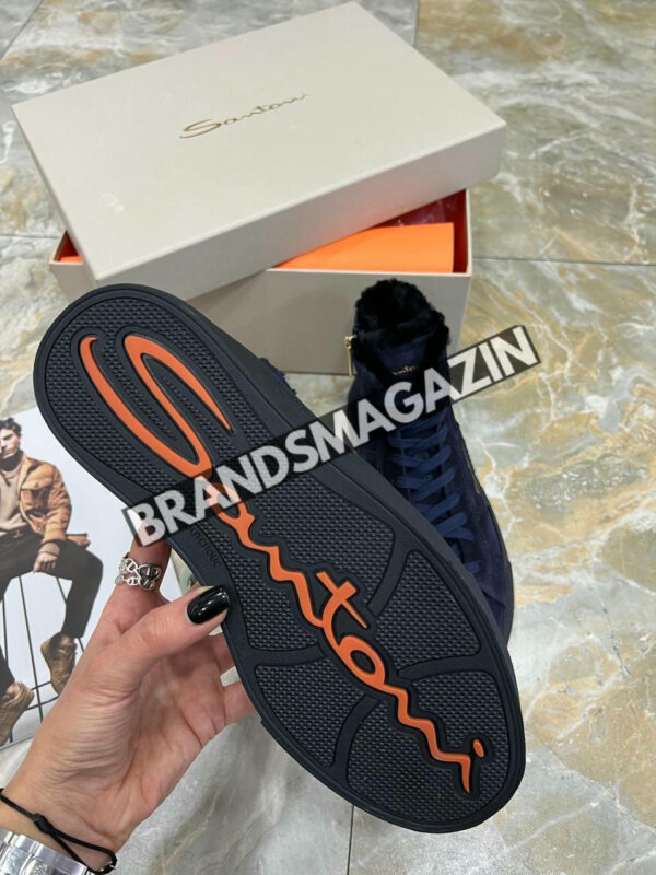 Высокие кеды Santoni BM46944276877 4