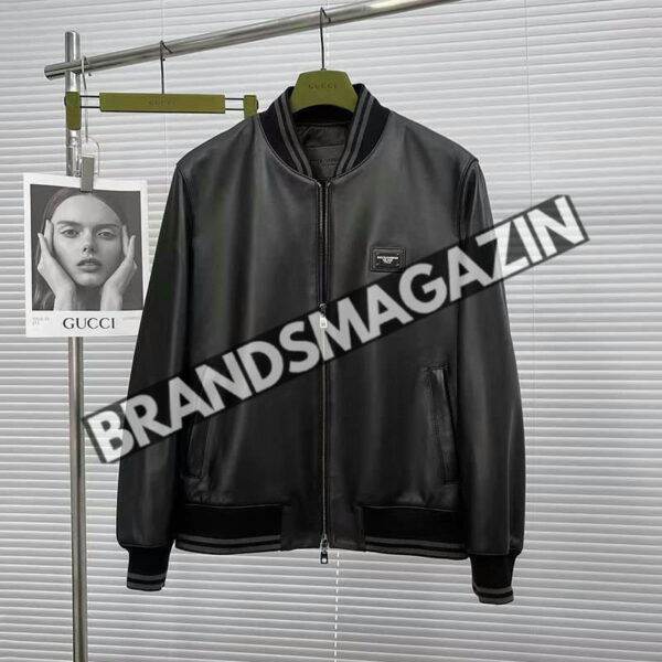 Кожаный бомбер Dolce&Gabbana BM46293455477