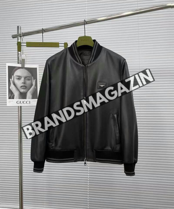 Кожаный бомбер Dolce&Gabbana BM46293455477