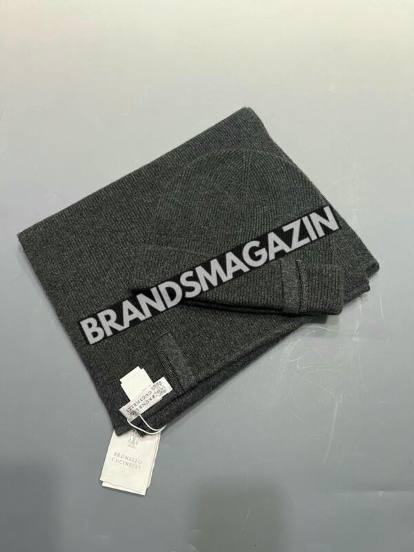 Комплект Brunello Cucinelli (шапка + шарф) BM46335448577 2