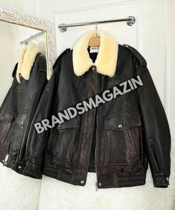 Кожаная куртка MIU MIU BM46659365777 Кожаная куртка MIU MIU BM46659365777