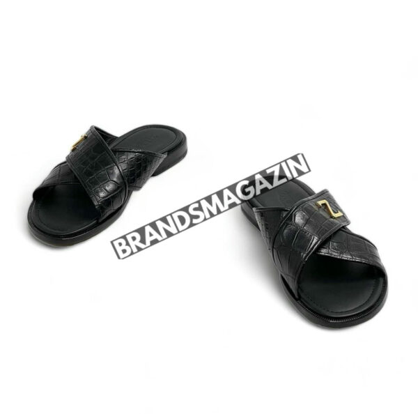 Шлепанцы Zilli из кожи крокодила BM69537877 4
